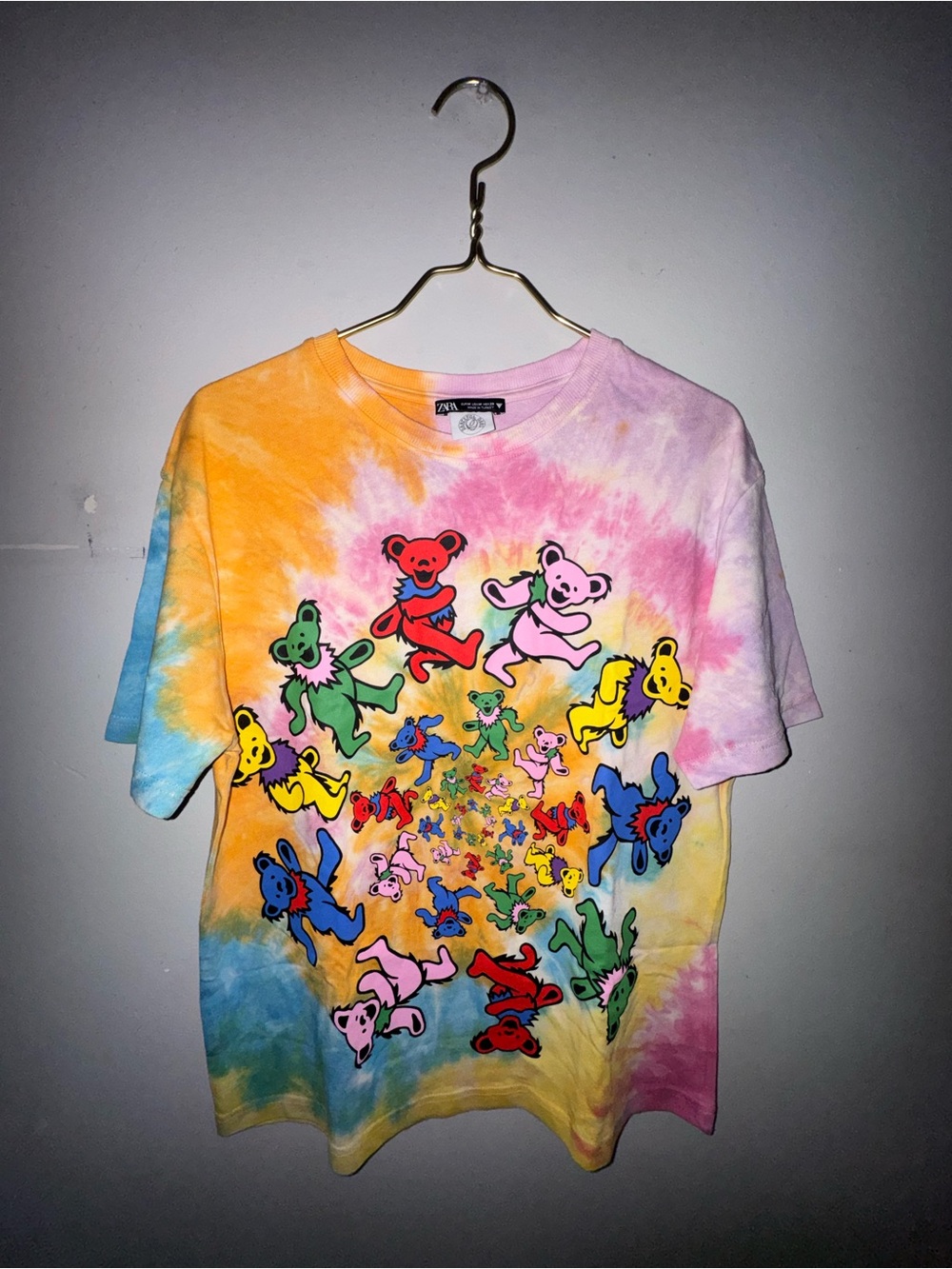 Zara Tie-Dye Grateful Dead Graphic Tee